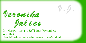 veronika jalics business card